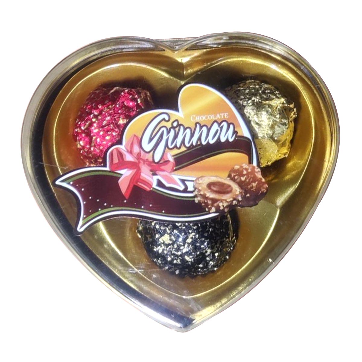 Ginnon Chocolate Heart Shape Box Mix Flavour 33gm